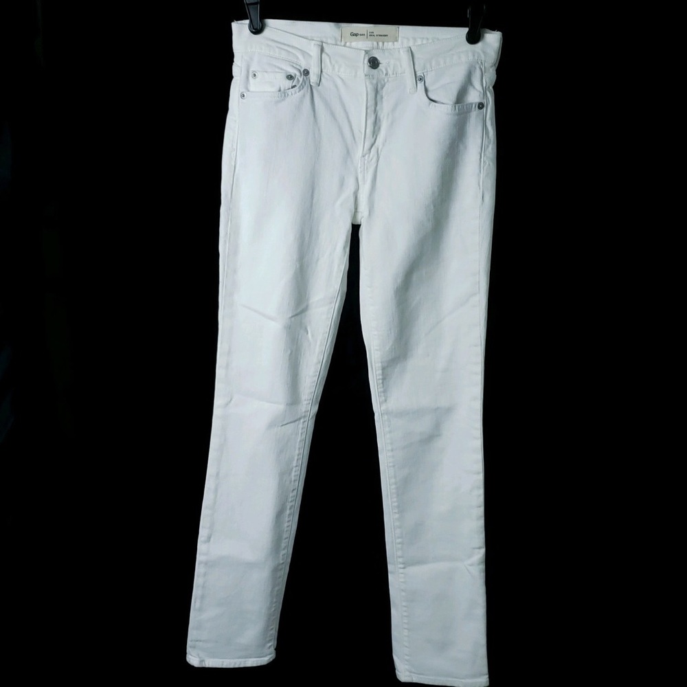 Gap Real Straight White Denim